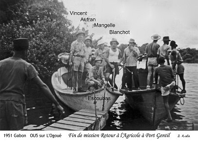 ${folderTitle} Gabon Ogoué 1951 par Zeph Rata; fin de mission. Retour à l'Agricole à Port Gentil ${