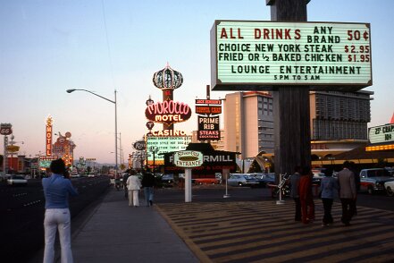 avril 1977 visite Las Vegas ${