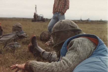 Alaska, Aléoutiennes été 1982 par Christian Madillac Protection contre les moustiques ${