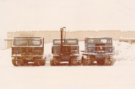 Mission Prudhoe Bay AK 404 05 13 Dérouleuses et Ice checker à Fairbanks en 1981 ${
