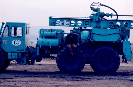 1988; Turquie par Gérard Gadaud Mission pour TPAO en 1988; Sondeuse CGG ${
