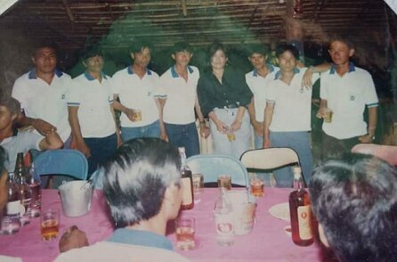 1989: Thaïlande par Gérard Gadaud 1989, 1ère mission vibro CGG en Thaïlande; L'équipe IVM ${