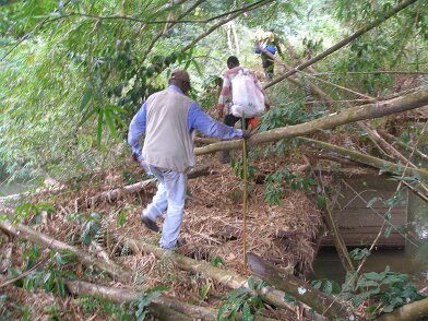 Aprés CGG, séjour au Congo ( Puits d'eau - ZETAH ) - Recherche sable bitumineux/galère - Après CGG, séjour au Congo (Puits d'eau ZETAH) - Recherche sable bitumineux - Galère 27/09/2006 17:08 Christian BOIS © Christian BOIS